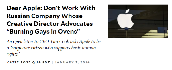 An open letter to CEO Tim Cook asks Apple to be a 'corporate citizen who supports basic human rights'